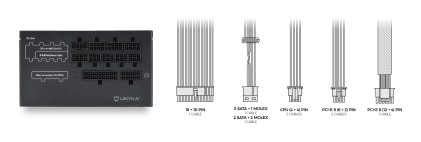 UNYKAch UK213750 alimentatore per computer 750 W 18+10 pin ATX ATX Nero