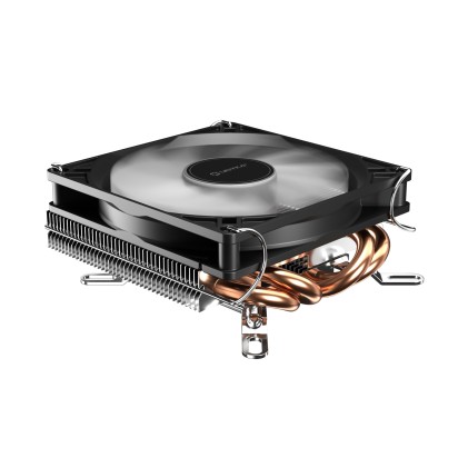 Dissipatore per CPU compatto a basso profilo Unykach Unycool H37 - Multisocket universale - Ventola da 90 mm - Nero