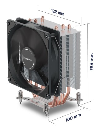 Unykach Unycool H40 ARGB Disipador CPU - Multisocket Universal - Ventilador 120mm - Color Negro