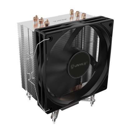 Unykach Unycool H61 Disipador CPU - Multisocket Universal - Ventilador 120mm - Color Negro