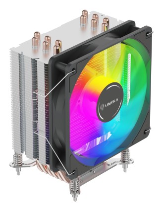 Unykach Unycool H60 ARGB CPU Cooler - Multisocket universale - Ventola da 120 mm - Nero