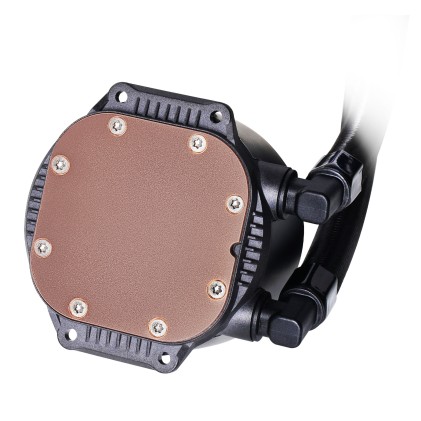 Kit di raffreddamento a liquido Unykach Aquastorm NEO 360 - 3 ventole da 120 mm - Illuminazione RGB - Visualizzazione della temperatura della CPU - Tubi da 38 mm