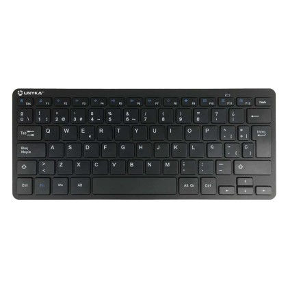 UNYKAch UK505447 tastiera Mouse incluso RF Wireless QWERTY Spagnolo Nero