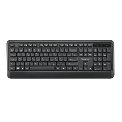 UNYKAch COMBO UK39 Wireless tastiera Mouse incluso Casa/ufficio RF Wireless QWERTY Spagnolo Nero