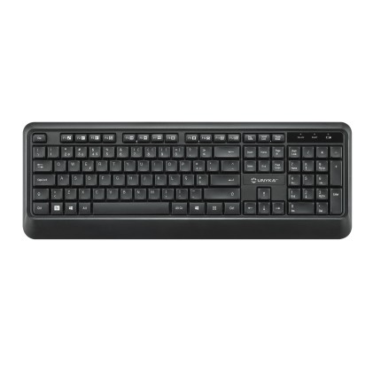 UNYKAch COMBO UK39 Wireless tastiera Mouse incluso Casa/ufficio RF Wireless QWERTY Portoghese Nero