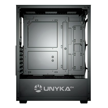 UNYKAch Gaming Mir 100 Desktop Nero, Trasparente