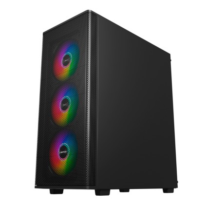 UNYKAch Gaming Mir 100 Desktop Nero, Trasparente