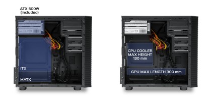 UNYKAch AERO C15 Midi Tower Nero 500 W