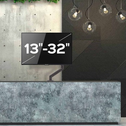 UNYKAch UK710108 Supporti a parete per TV 81,3 cm (32") Scrivania Nero