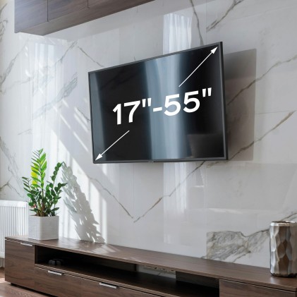 UNYKAch UK720206 Supporto TV a parete 139,7 cm (55") Nero