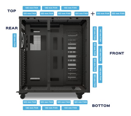 UNYKAch AI PRO 1500 Tower Nero