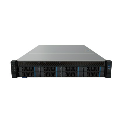 Unykach HSW4208 G3 Server rack 2U Hot Swap a 8 alloggiamenti - Dimensioni unità supportate 2,5", 3,5" - Schede madri compatibili EEB, CEB, ATX, MicroATX - USB-A 3.0, 2 Mini SAS 12 Gbps, 4 Molex - 4 ventole da 80 mm incluse