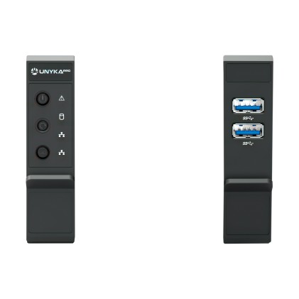 Unykach HSW4208 G3 Server rack 2U Hot Swap a 8 alloggiamenti - Dimensioni unità supportate 2,5", 3,5" - Schede madri compatibili EEB, CEB, ATX, MicroATX - USB-A 3.0, 2 Mini SAS 12 Gbps, 4 Molex - 4 ventole da 80 mm incluse