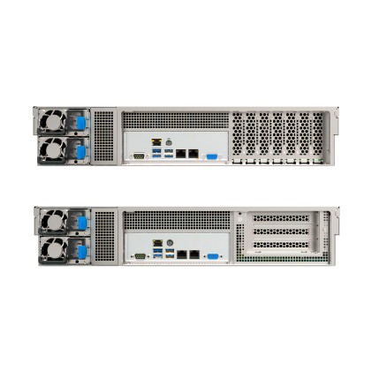 Unykach HSW4208 G3 Server rack 2U Hot Swap a 8 alloggiamenti - Dimensioni unità supportate 2,5", 3,5" - Schede madri compatibili EEB, CEB, ATX, MicroATX - USB-A 3.0, 2 Mini SAS 12 Gbps, 4 Molex - 4 ventole da 80 mm incluse
