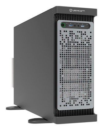 Case Unykach WS-SR630 Workstation e rack IDC 4U ATX - Dimensioni unità supportate 3,5", 2,5" - Filtro antipolvere - USB-A 3.0, USB-C - 4 ventole incluse - Colore Nero/Argento