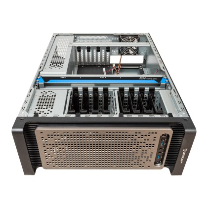 Case Unykach WS-SR630 Workstation e rack IDC 4U ATX - Dimensioni unità supportate 3,5", 2,5" - Filtro antipolvere - USB-A 3.0, USB-C - 4 ventole incluse - Colore Nero/Argento