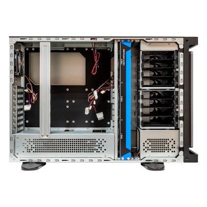 Case Unykach WS-SR630 Workstation e rack IDC 4U ATX - Dimensioni unità supportate 3,5", 2,5" - Filtro antipolvere - USB-A 3.0, USB-C - 4 ventole incluse - Colore Nero/Argento