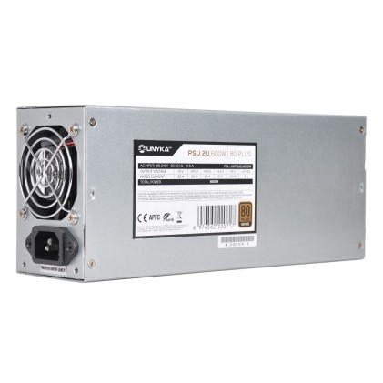 UNYKAch UKPSU2U600W alimentatore per computer 600 W 24-pin ATX 2U Argento