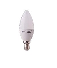 V-TAC VT-266 Lampadina LED E14 5.5W Candela Chip Samsung - Bianco naturale 4000K - SKU 172