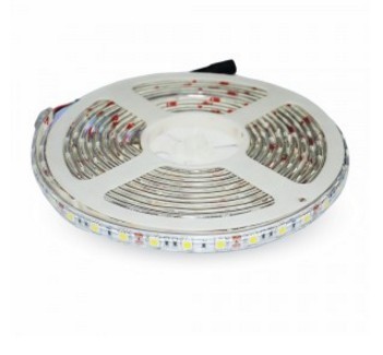 V-TAC VT-5050-WP Bobina striscia multicolore RGB LED Strip 60 LED/M 5m. IP65 - SKU 2155