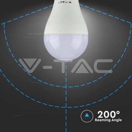 V-TAC VT-2015 Lampadina LED E27 15W Bulb A65 6400K Bianco freddo - SKU 4455