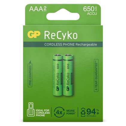GP Batteries 12065AAAHCE-C2 Batteria ricaricabile Mini Stilo AAA Nichel-Metallo Idruro (NiMH)