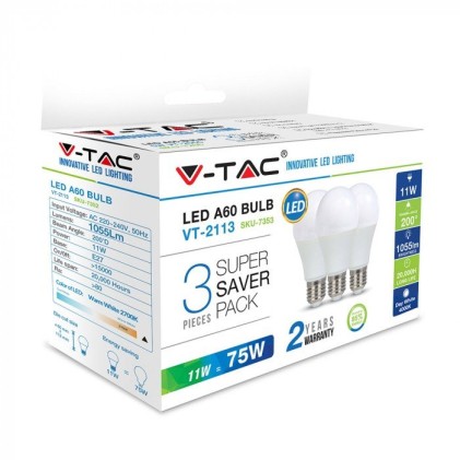 V-TAC VT-2113 Lampadina a risparmio energetico 11 W E27