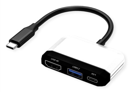 Value Usb Docking Station Type C, Hdmi, 4K30, 1X Usb A + 1X C (Pd)