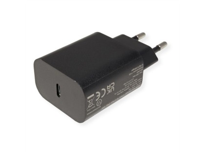 Value Caricatore Da Parete 1 Porta Type C 25W Nero