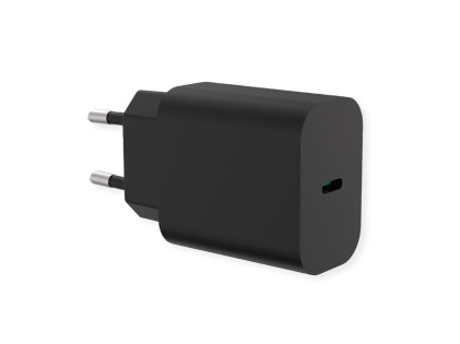 Value Caricatore Da Parete 1 Porta Type C 25W Nero
