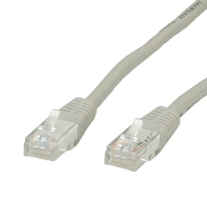 Value Cavo Utp Patchcord Cat.6 Class E, Grigio, 0.5M