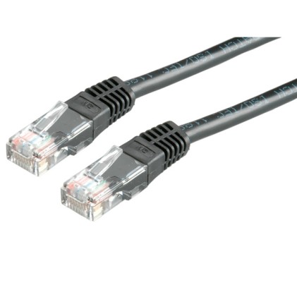 Value Cavo Utp Patchcord Cat 6, Class E, Nero, 2M