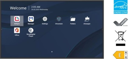 Mon 43Ds Uhd Mm Dvi Hdmi Vesa 4K 500Nit 4Gb 32Gb Andr 14 24/7