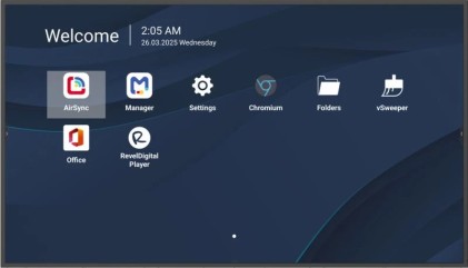 Mon 65Ds Uhd Mm Dvi Hdmi Vesa 4K 500Nit 4Gb 32Gb Andr 14 24/7