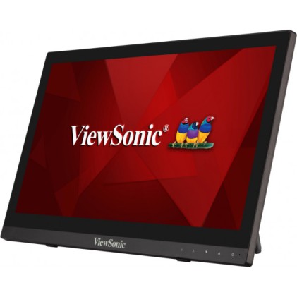 Monitor touch LCD HD ViewSonic da 16" - Fino a 10 punti touch - Tempo di risposta 12 ms - Altoparlanti da 2 W - Angolo di visione 90° - HDMI, VGA - VESA 75x75 mm