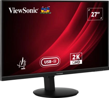 Monitor LED ViewSonic VG2709-2K-MHDU-2 27" IPS QHD 2K HDR - Tempo di risposta 4 ms - Altoparlanti 5 W - 16:9 - Altezza regolabile, girevole e inclinabile - HDMI, audio, USB-C - Angolo di visione 178&ordm; - VESA 100x100 mm