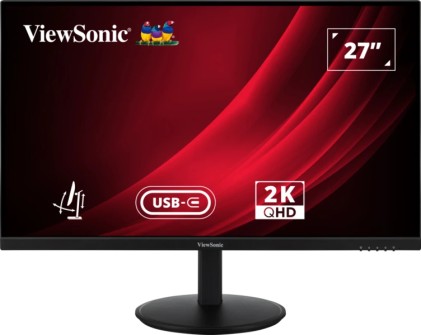 Monitor LED ViewSonic VG2709-2K-MHDU-2 27" IPS QHD 2K HDR - Tempo di risposta 4 ms - Altoparlanti 5 W - 16:9 - Altezza regolabile, girevole e inclinabile - HDMI, audio, USB-C - Angolo di visione 178&ordm; - VESA 100x100 mm