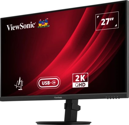 Monitor LED ViewSonic VG2709-2K-MHDU-2 27" IPS QHD 2K HDR - Tempo di risposta 4 ms - Altoparlanti 5 W - 16:9 - Altezza regolabile, girevole e inclinabile - HDMI, audio, USB-C - Angolo di visione 178&ordm; - VESA 100x100 mm