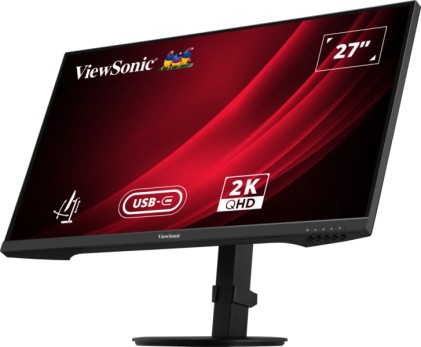 Monitor LED ViewSonic VG2709-2K-MHDU-2 27" IPS QHD 2K HDR - Tempo di risposta 4 ms - Altoparlanti 5 W - 16:9 - Altezza regolabile, girevole e inclinabile - HDMI, audio, USB-C - Angolo di visione 178&ordm; - VESA 100x100 mm
