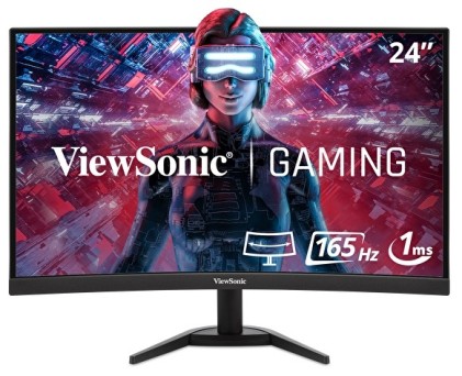 Mon 23.6 Va 1Ms Hdmi Dp 165Hz Curvo Viw Vx2418C Dc Ext Freesync Mm