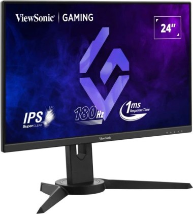 Viewsonic VX2479J-HD-PRO Monitor LED IPS Full HD HDR da 23,8" - 180 Hz - Risposta 1 ms - 16:9 - Altezza regolabile, girevole e inclinabile - HDMI, DisplayPort - Nero