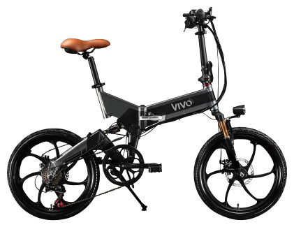 Vivobike Bicicletta Con Pedalata Assistita Fold Ruote 20" 50K Autonomia Batteria 25Km Velocita