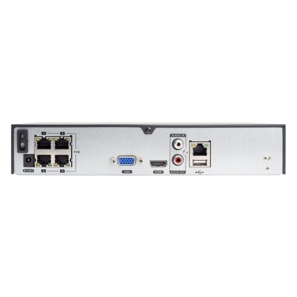 Vultech Security Nvr 4 Canali Ultra-Hd Poe Fino A 8Mpx H.265 Hdmi P2P Cloud 1 Hd 4K