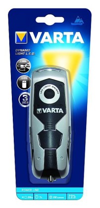 Torcia Elettrica Varta 017680101401 Dynamo Light Argento E Nero