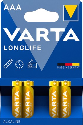 Batteria Ministilo Aaa Lr03 Long Life 1,5V 4Pz Varta