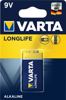 Batteria 6Lf22 9V Alcalina Conf.Blister 1Pz Varta