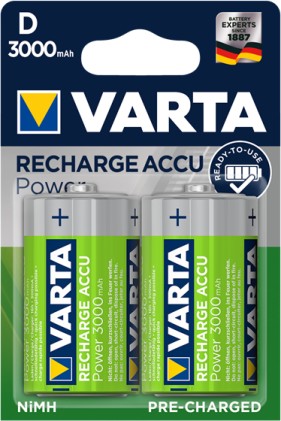 Batteria Torcia D Ricaricabile Varta 056720101402 Recharge Accu Power