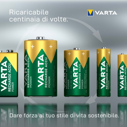 Batteria Stilo Aa Ricaricabile 2600Mah Conf.Blister 2Pz Varta