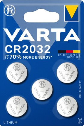 Batteria Bottone Varta Varta 101415 Cr 2032 Bl 5Pz. 06032 101 415