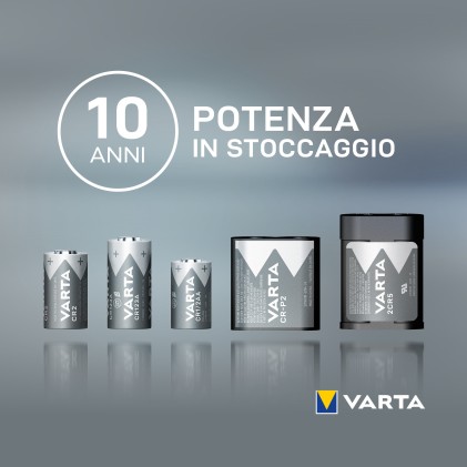 Batteria Cr123 A Litio 3V Professional Varta